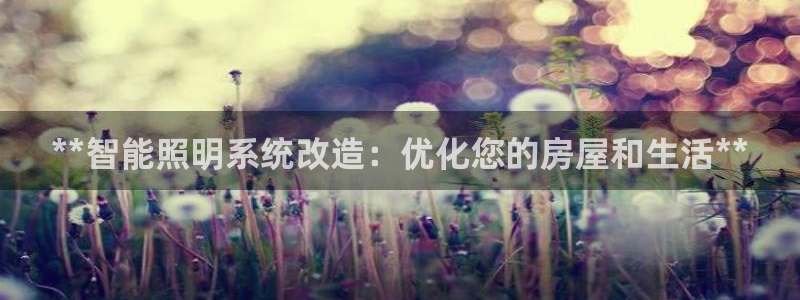 **智能照明系统改造：优化您的房屋和生活**