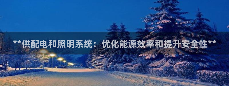 **供配电和照明系统：优化能源效率和提升安全性**