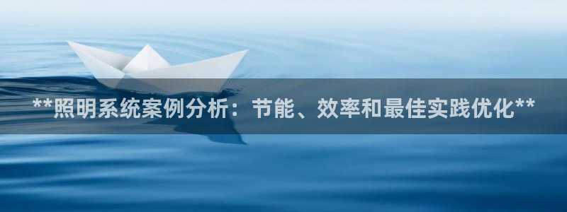 **照明系统案例分析:节能、效率和最佳实践优化**