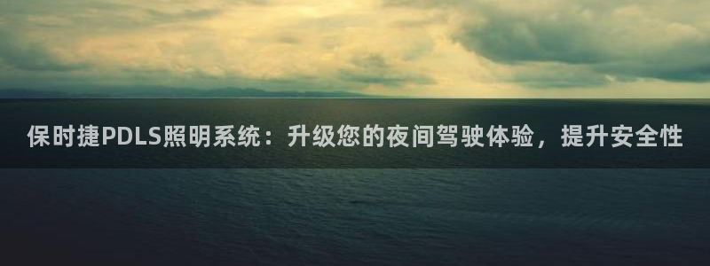 保时捷PDLS照明系统：升级您的夜间驾驶体验，提升安全性