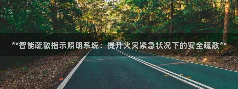 **智能疏散指示照明系统：提升火灾紧急状况下的安全疏散**