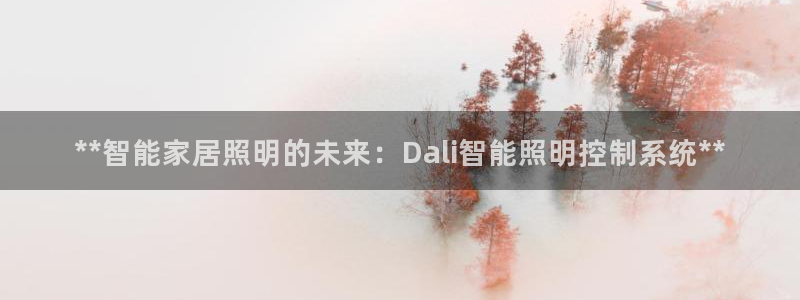 **智能家居照明的未来：Dali智能照明控制系统**