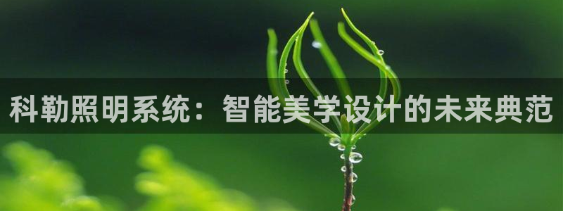 科勒照明系统：智能美学设计的未来典范