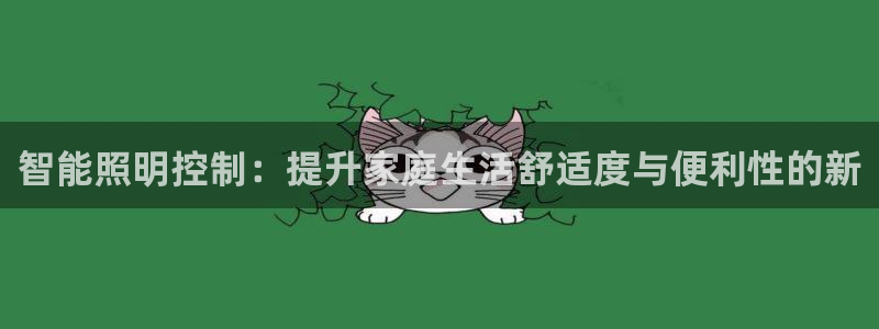 智能照明控制：提升家庭生活舒适度与便利性的新