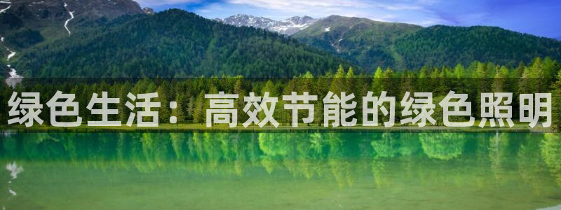 绿色生活：高效节能的绿色照明