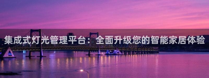 集成式灯光管理平台：全面升级您的智能家居