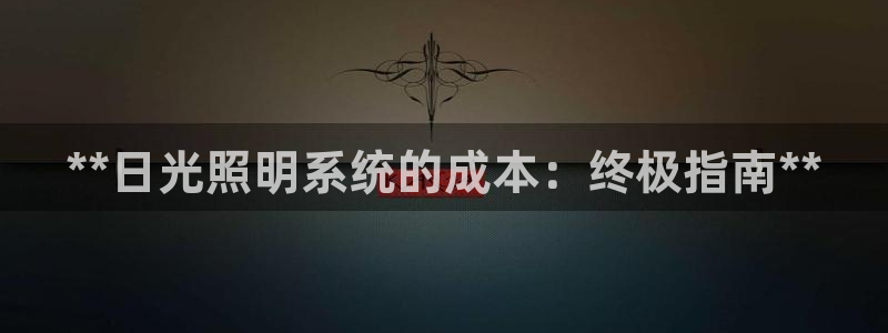 **日光照明系统的成本：终极指南**